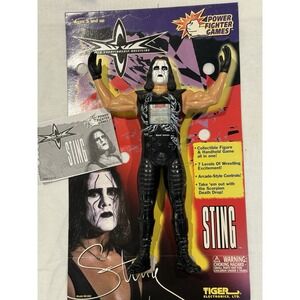 Vintage Sting Power Fighters WCW Electronic Handheld Wrestling Game 1999